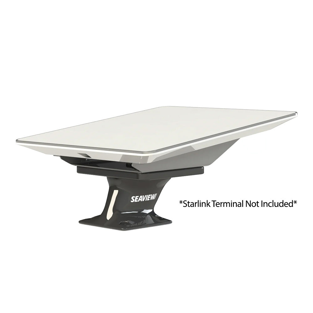 Seaview Starlink High Performance 5" Pedestal Mount w/ADASTLKA Starlink Top Plate - Black [ADASTLKABLK+PMA57M1BLK]