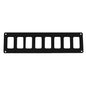 Pacer Switch Panel - 8 Switch  1 Row - 12.5" x 2.75" - Black Powder Coated Aluminum [PSC-81-BK]