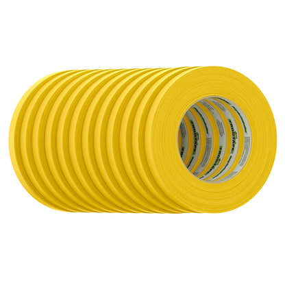 FrogTape CP 225 Medium-High Adhesion Masking Tape - 12MM x 55M x 12-Pack - Gold - Rated for 225F [105318]