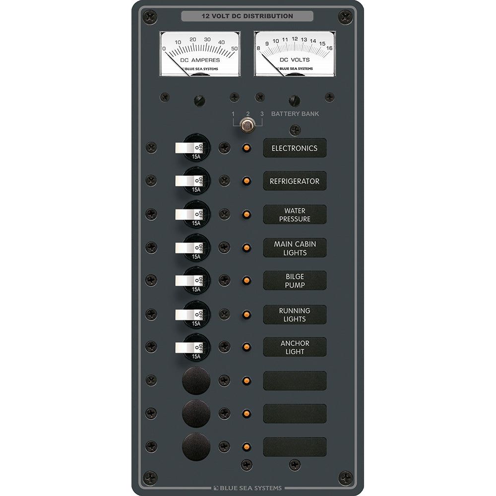 Blue Sea 8082 DC 10 Position Toggle Branch Circuit Breaker Panel [8082]