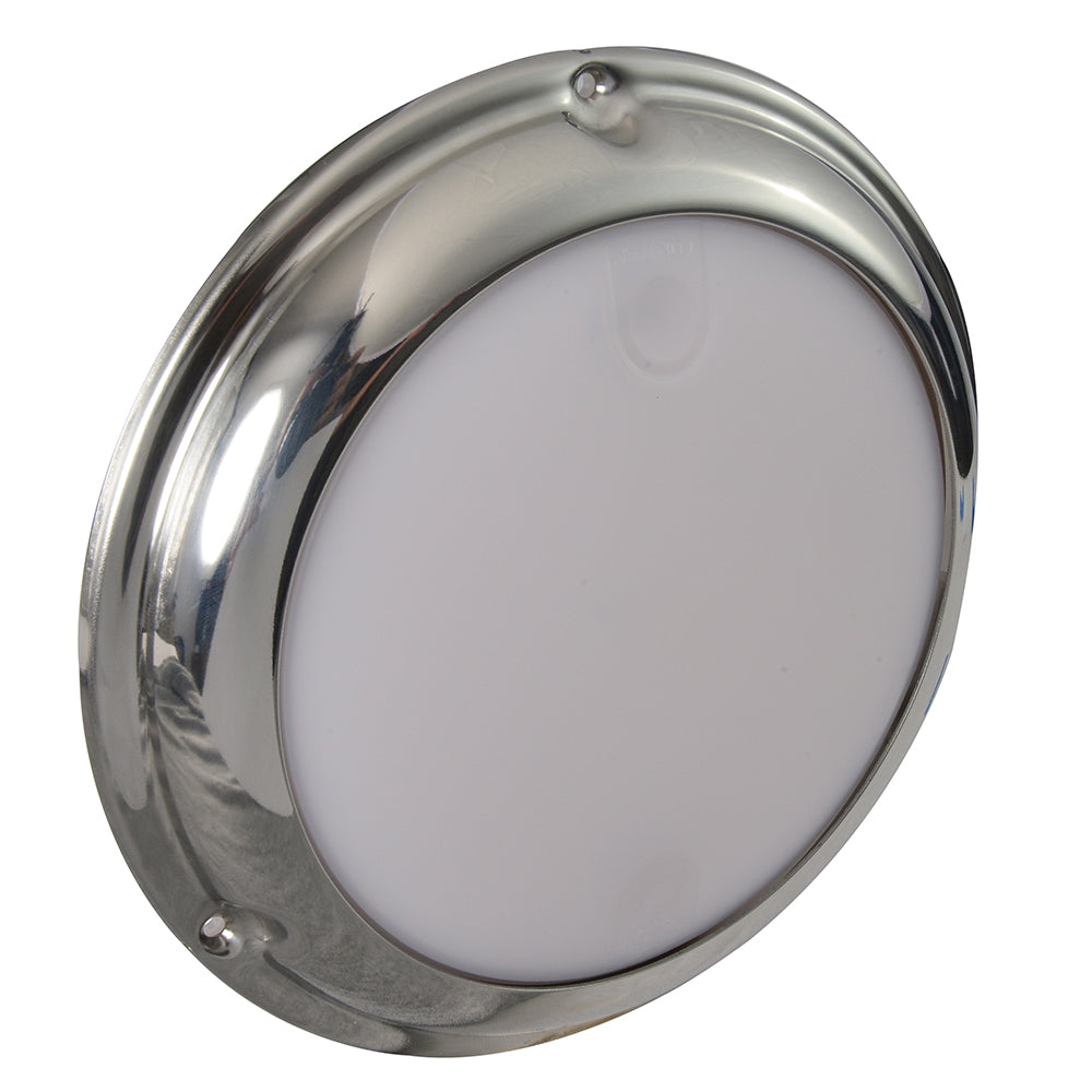 Lumitec TouchDome - Dome Light - Polished SS Finish - 2-Color White/Blue Dimming [101097]