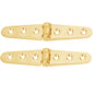 Whitecap Strap Hinge - Polished Brass - 6" x 1-1/8" - Pair [S-605BC]