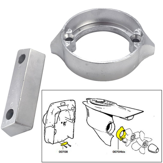 Tecnoseal Anode Kit w/Hardware - Volvo Duo-Prop 290 - Zinc [20706]