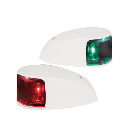 Hella Marine NaviLED Deck Mount Port & Starboard Pair - 2nm - Colored Lens/White Housing [980620811]