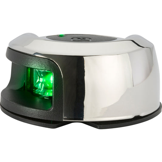 Attwood LightArmor Deck Mount Navigation Light - Stainless Steel - Starboard (green) - 2NM [NV2012SSG-7]