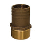 GROCO 1-1/4" NPT x 1-1/2" Bronze Full Flow Pipe to Hose Straight Fitting [FF-1250]