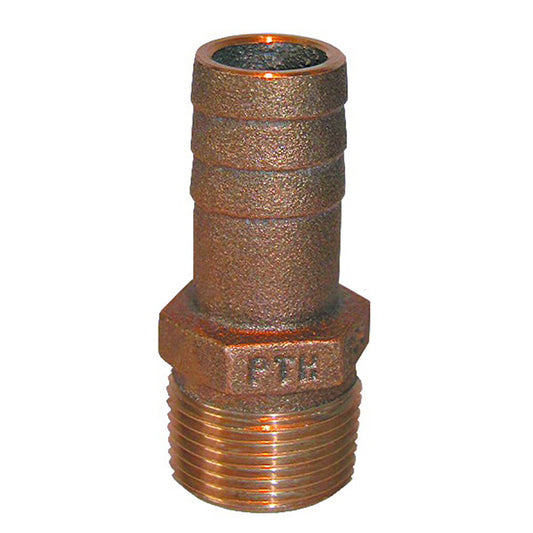 GROCO 2" NPT x 2" ID Bronze Pipe to Hose Straight Fitting [PTH-2000]